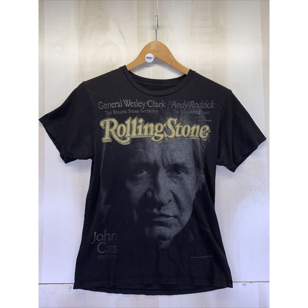 vintage Y2K 2003 Distressed Graphic Johnny Cash Womens Shirt Size Small-8081